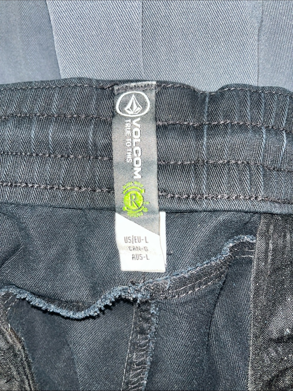Volcom Black Drawstring Joggers - Picture 3 of 6
